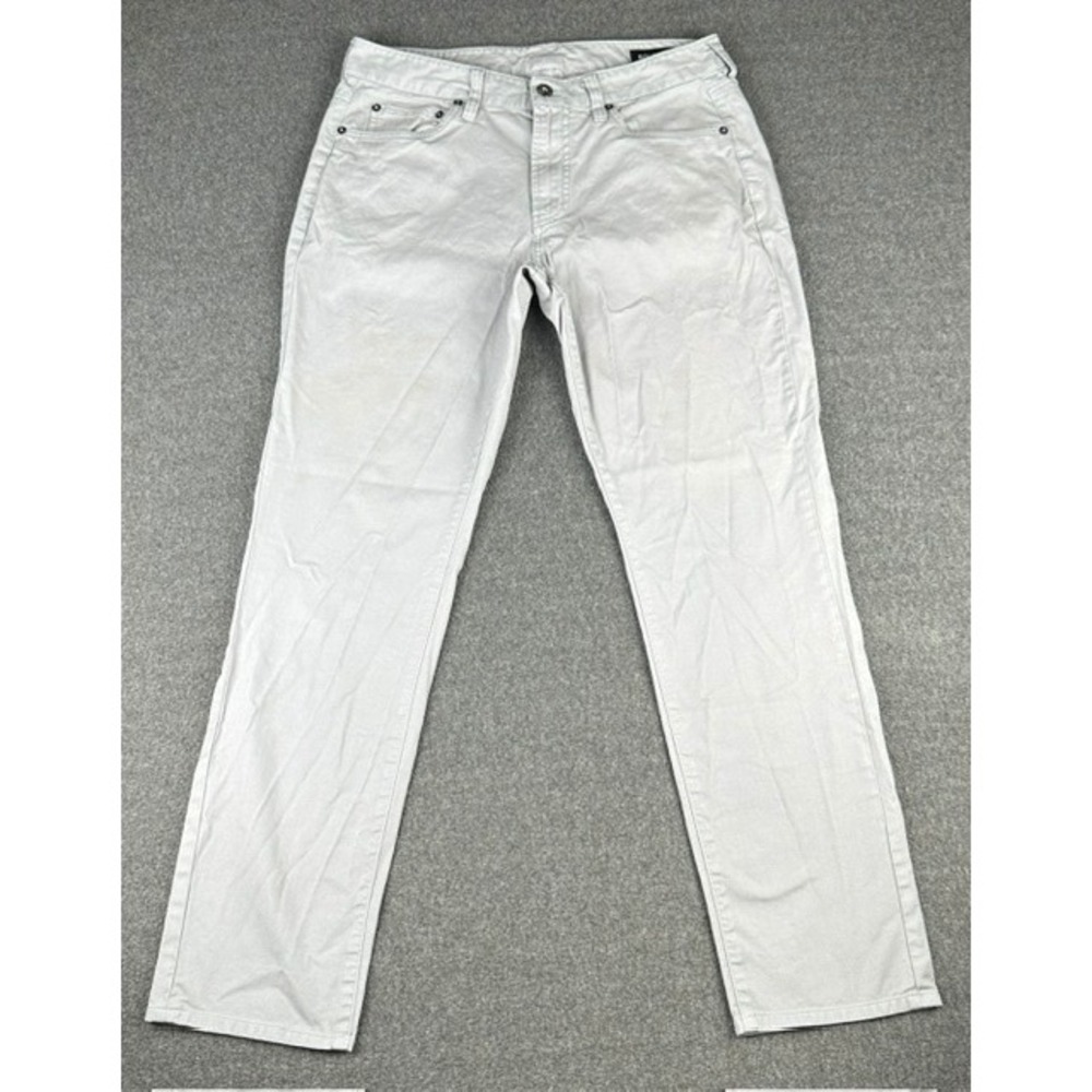 Bonobos Tailored Fit Pants Mens 31x30 Light Grey 5-Pocket Cotton Twill Chinos